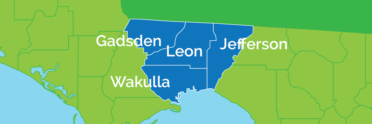 Jefferson, Leon, Gadsden and Wakulla counties